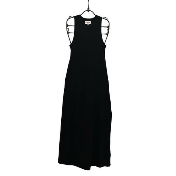 🖤 Staples by The Drop Black Midi Tank Dress – XS – Viscose/Nylon Blend - Picture 4 of 9